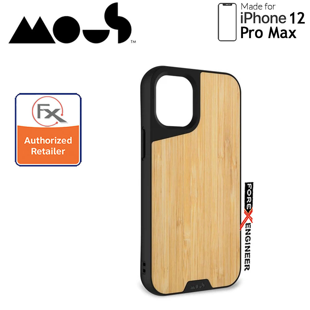 Mous Limitless 3.0 for iPhone 12 Pro Max 5G 6.7" - Air Shock High Impact Material Case -  Bamboo (Barcode : 5060624483936 )