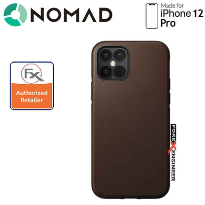 [RACKV2_CLEARANCE] Nomad Rugged Case for iPhone 12 - 12 Pro 6.1" ( Rustic Brown ) ( Barcode : 856500019246 )