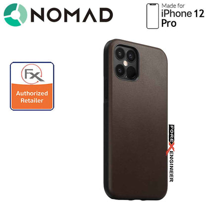 [RACKV2_CLEARANCE] Nomad Rugged Case for iPhone 12 - 12 Pro 6.1" ( Rustic Brown ) ( Barcode : 856500019246 )