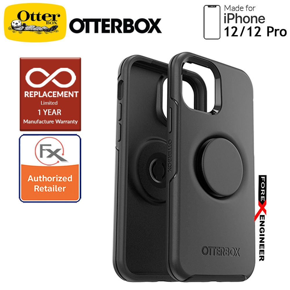 OTTER + POP Symmetry for iPhone 12 - iPhone 12 Pro 5G 6.1" - Black (Barcode : 840104216033 )