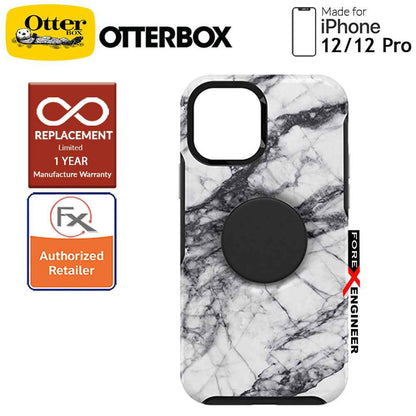 OTTER + POP Symmetry for iPhone 12 - iPhone 12 Pro 5G 6.1" - White Marble (Barcode : 840104216057 )