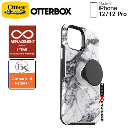 OTTER + POP Symmetry for iPhone 12 - iPhone 12 Pro 5G 6.1" - White Marble (Barcode : 840104216057 )