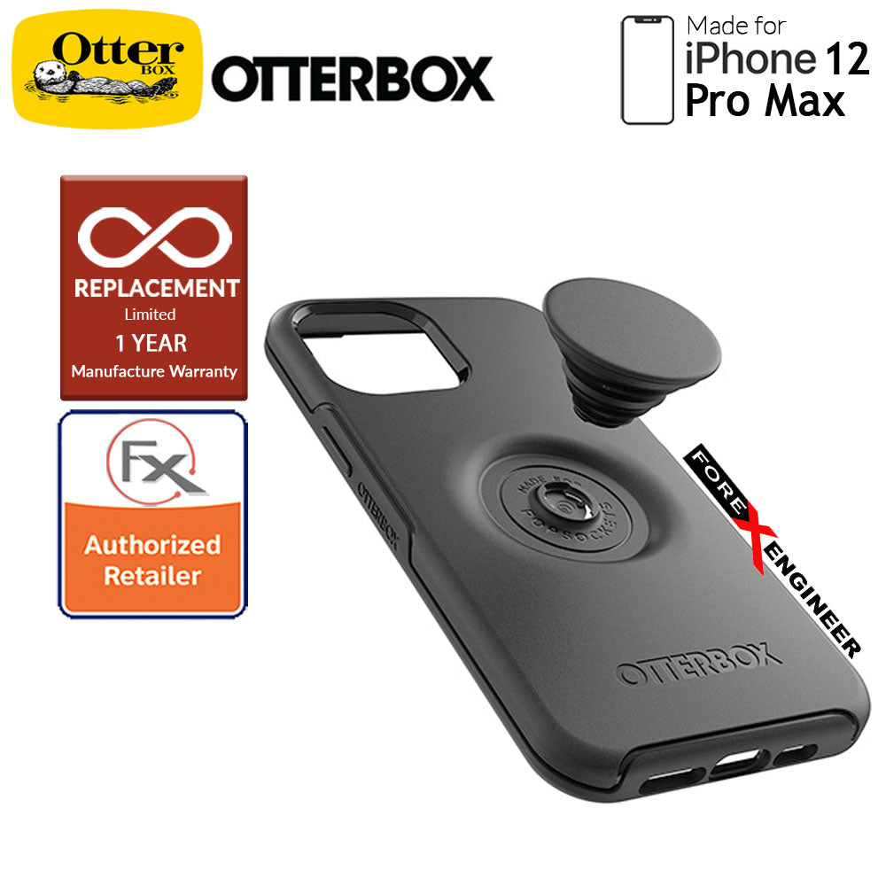 OTTER + POP Symmetry for iPhone 12 Pro Max 5G 6.7" - Black ( Barcode : 840104216521 )