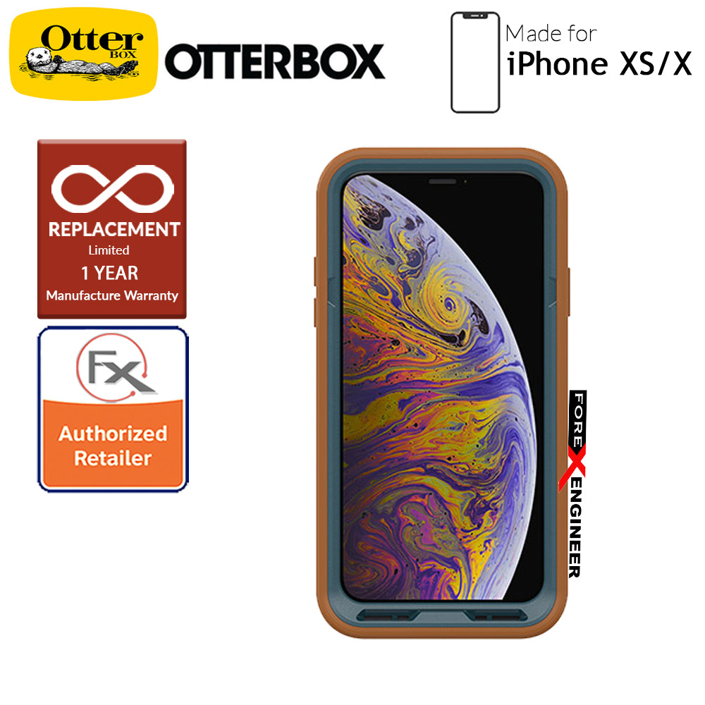 OtterBox Pursuit for iPhone Xs - X - Ultra thin ShockProof & DustProof Protection ( Autumn Lake ) ( Barcode: 660543470007 )