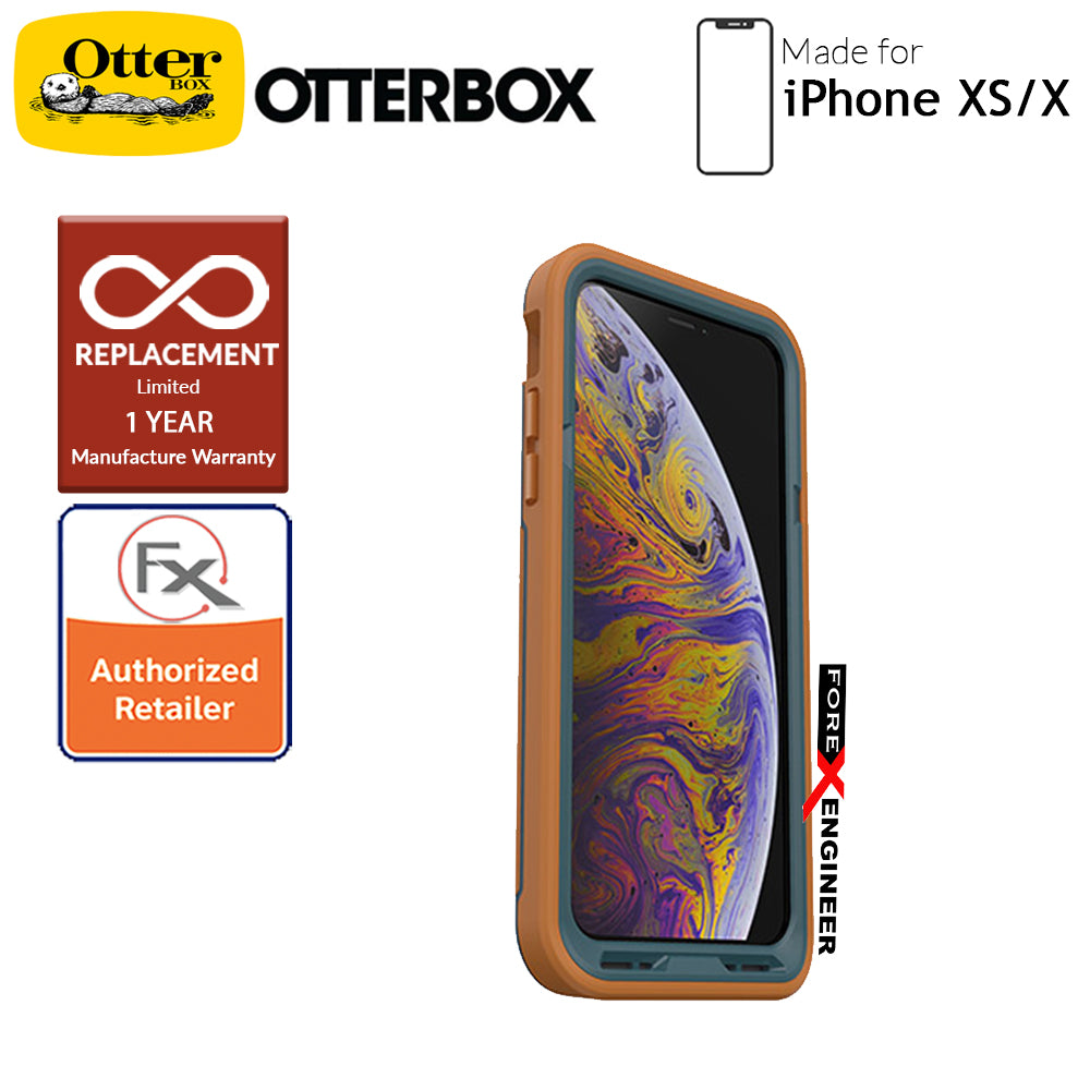 OtterBox Pursuit for iPhone Xs - X - Ultra thin ShockProof & DustProof Protection ( Autumn Lake ) ( Barcode: 660543470007 )