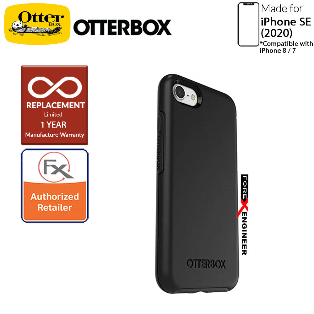 OtterBox Symmetry for iPhone SE 2nd Gen ( 2020 ) Compatible with iPhone 8 - 7 - Black Color ( Barcode: 660543425793 )