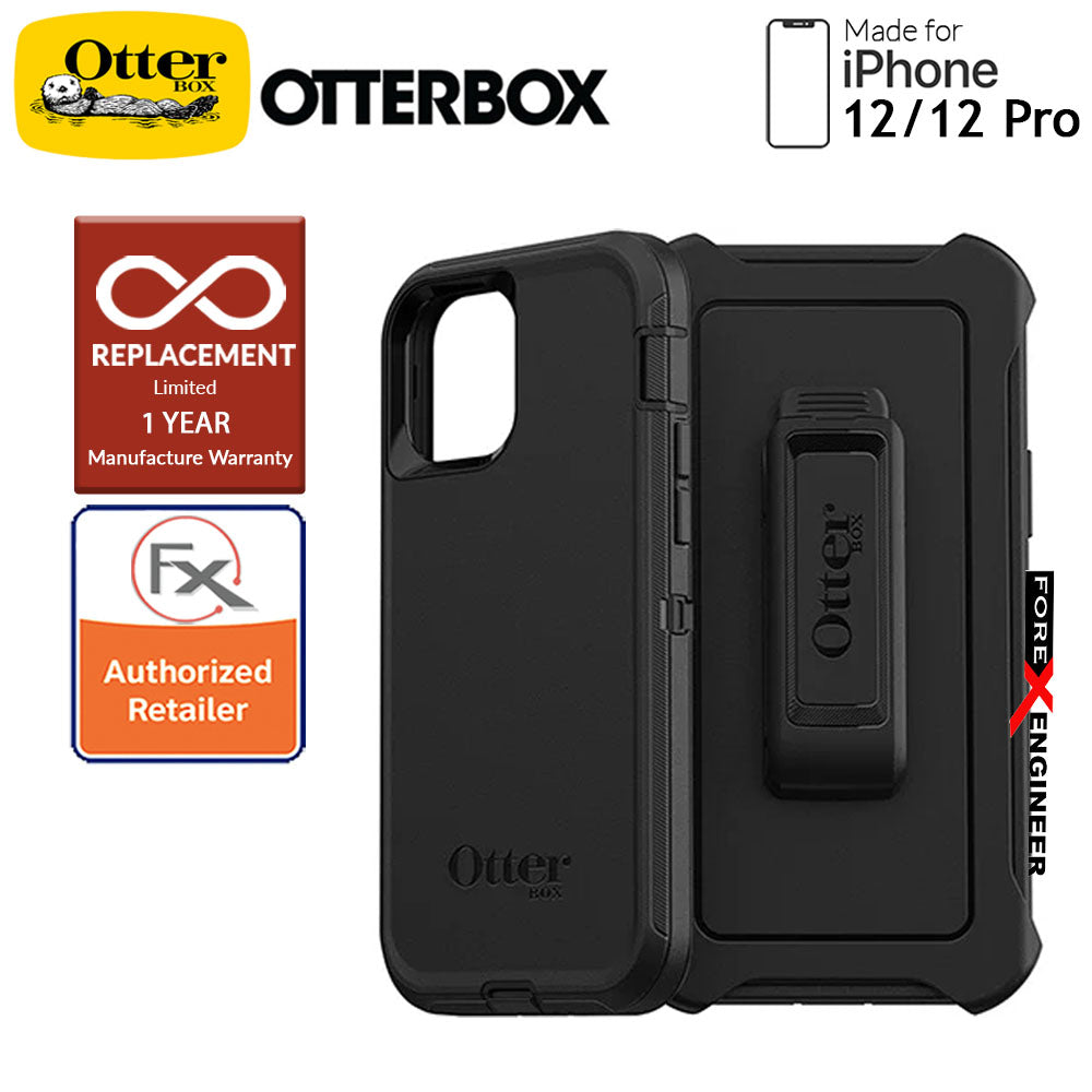 Otterbox Defender for iPhone 12 - 12 Pro 5G 6.1" - Black (Barcode : 840104215685 )