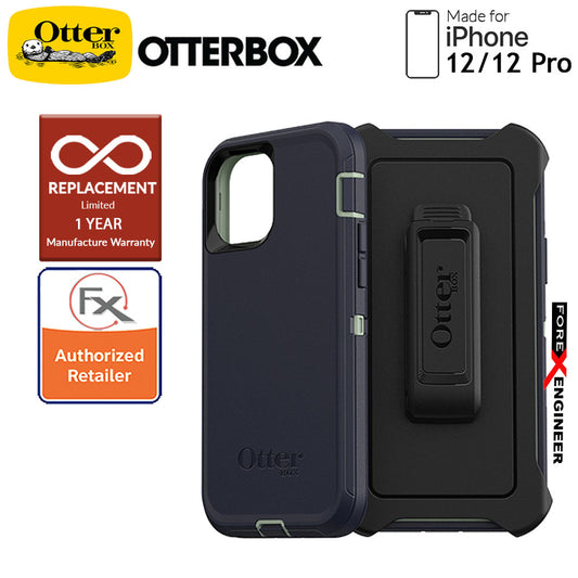 Otterbox Defender for iPhone 12 - 12 Pro 5G 6.1" - Varsity Blues (Barcode : 840104215692 )