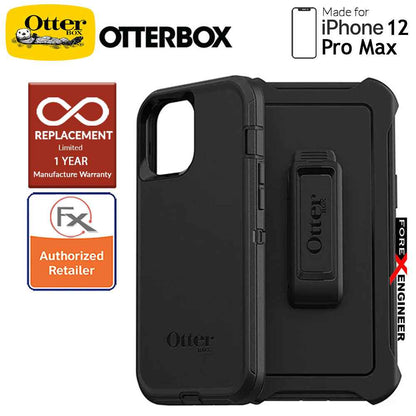 [RACKV2_CLEARANCE] Otterbox Defender for iPhone 12 Pro Max 5G 6.7" - Black ( Barcode : 840104216170 )