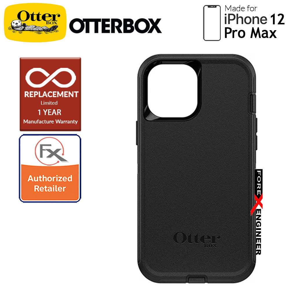 [RACKV2_CLEARANCE] Otterbox Defender for iPhone 12 Pro Max 5G 6.7" - Black ( Barcode : 840104216170 )