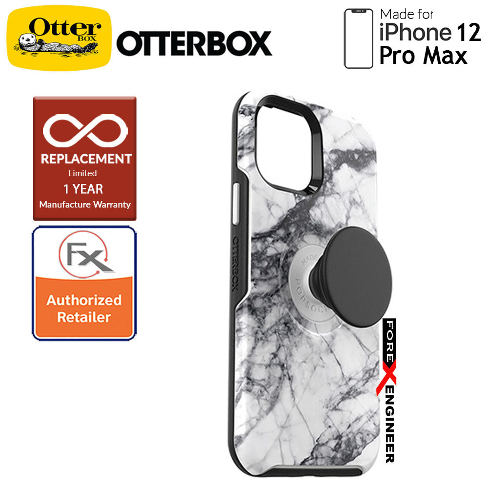 Otterbox Otter + Pop Symmetry for iPhone 12 Pro Max 5G 6.7" - White Marble (Barcode: 840104216545 )