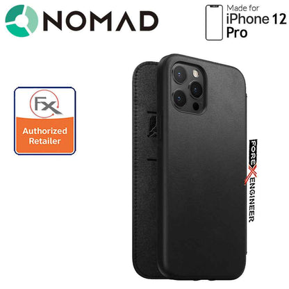 Nomad Rugged Folio Case for iPhone 12 Pro - Black ( Barcode : 856500019130 )