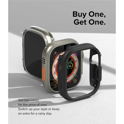 Ringke Slim Case for Apple Watch Ultra 49mm - 2 pcs in 1 Pack - Clear - Matte Black ( Barcode: 8809881268873 )