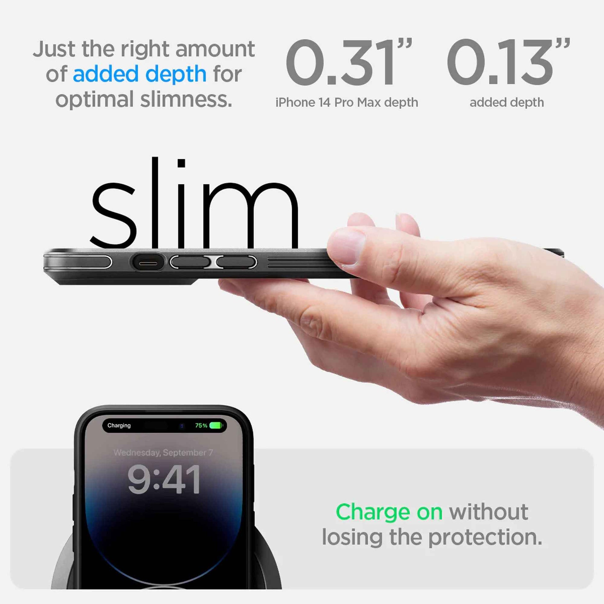 Spigen Cryo Armor for iPhone 14 Pro Max - Matte Black (Barcode: 8809811863857 )