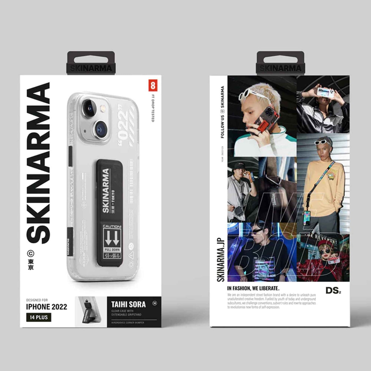 SKINARMA Taihi Sora for iPhone 14 Plus with Extendable GripStand - Black ( Barcode: 8886461242126 )