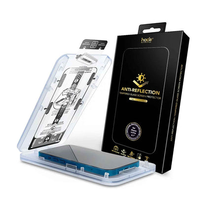 Hoda Anti-Reflection for iPhone 14 Pro - with Dust Free Helper - Full Coverage Tempered Glass Screen Protector ( Barcode: 4711103546246 )