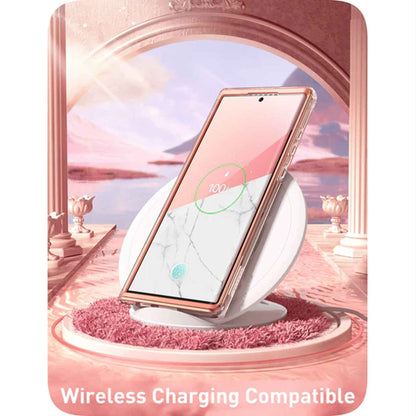 i-Blason Cosmo Case for Samsung Galaxy S23 Ultra With Build-in Screen Protector - Marble Pink