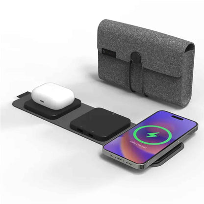Mophie Snap+ Multi-Device Travel Charger - MagSafe Compatible for iPhone & Android - Black ( Barcode: 840056162839 )