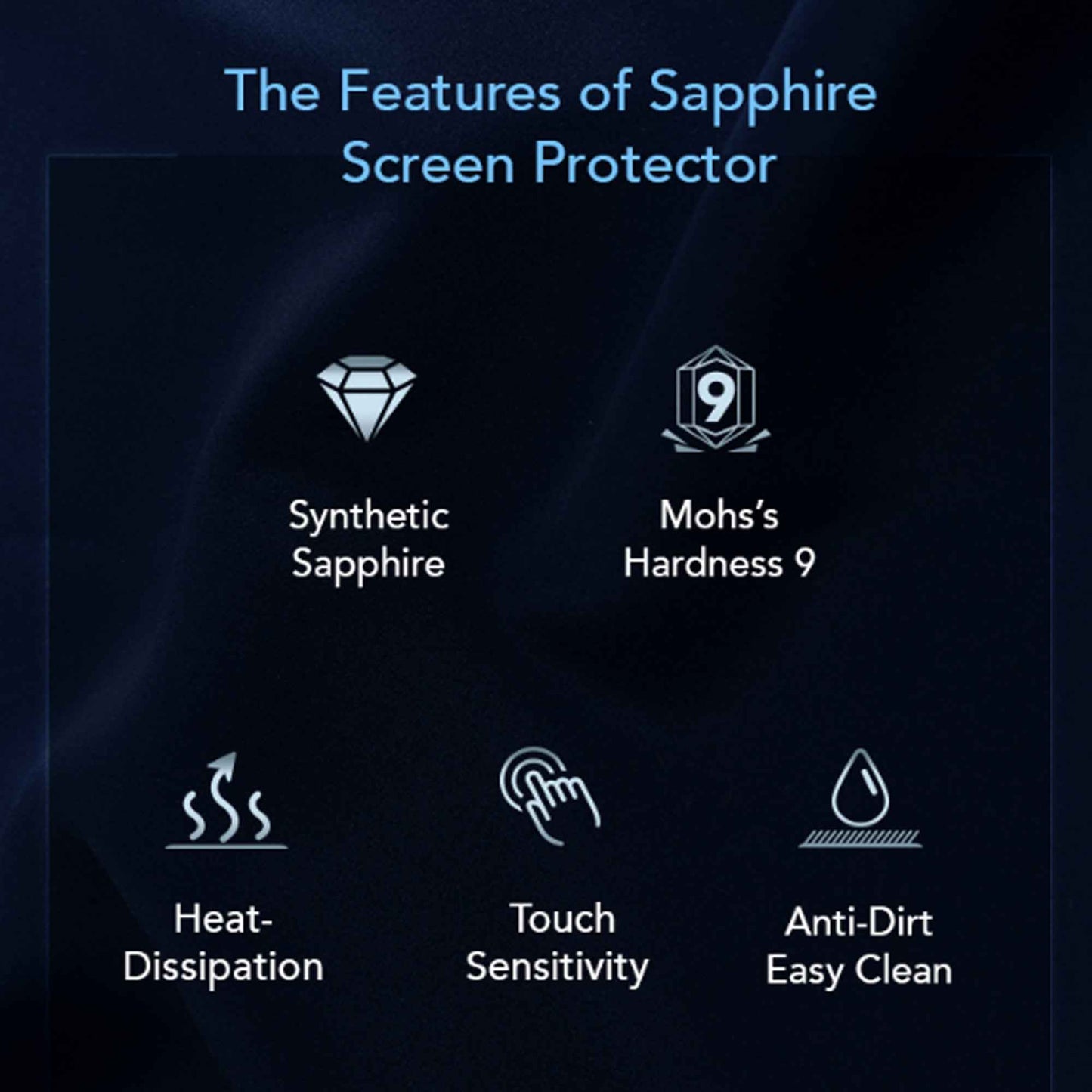 Hoda Sapphire Screen Protector for iPhone 14 Pro with Dust Free Helper ( Barcode: 4711103546321 )