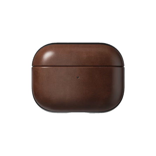 Nomad Modern Leather Horween Case for AirPods Pro 2 ( 2nd Gen ) - Rustic Brown - Forexengineer -Malaysia- 856500019970