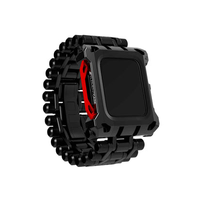 Element Case Black Ops for Apple Watch ( 45mm ) Series 8 - 7 ( Casing + Strap ) - Black-Red (Barcode: 810046112786 )