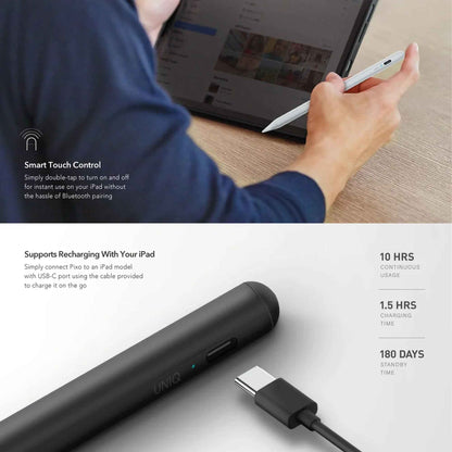 Uniq Pixo Magnetic Stylus Pencil for iPad Pro - Air - Mini - Same like Apple Pencil (Barcode : 8886463676486)