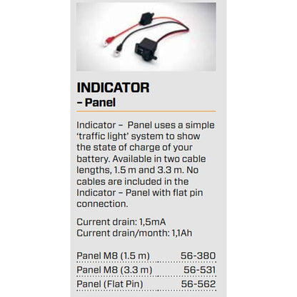 CTEK 56-531 Comfort Indicator Panel M8 3.3M ( Barcode: 7350009565318 )