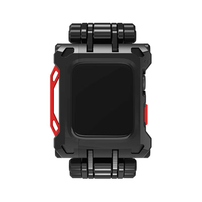 Element Case Black Ops for Apple Watch ( 45mm ) Series 8 - 7 ( Casing + Strap ) - Black-Red (Barcode: 810046112786 ) - Forexengineer -Malaysia- 810046112786