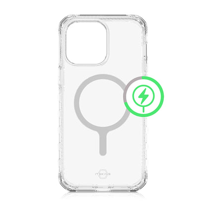 ITSKINS Supreme -- R Clear for iPhone 14 Plus - Magsafe Compatible - Clear White Print ( Barcode: 4894465437879 ) - Forexengineer -Malaysia- 4894465437879
