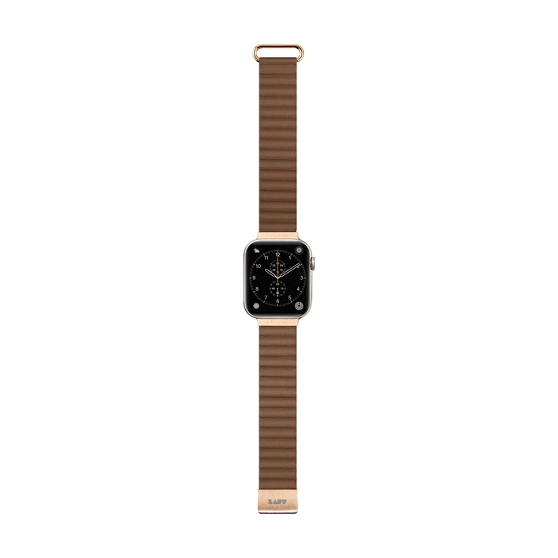 Laut Novi Luxe Watch Strap for Apple Watch ALL Ultra & 42/44/45/49MM - Sepia Brown ( Barcode: 4895206933889 ) - Forexengineer -Malaysia- 4895206933889