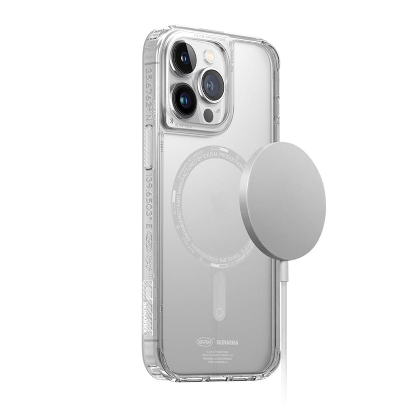 SKINARMA Saido Mag-Charge for iPhone 14 - Compatible with Magsafe - Clear (Barcode: 8886461241938 )