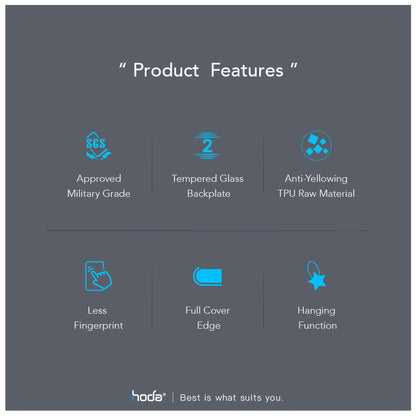 Hoda Crystal Pro Glass Case for Samsung S23 Ultra - Military Standard - Clear (Barcode : 4711103548738 ) - Forexengineer -Malaysia- 4711103548738