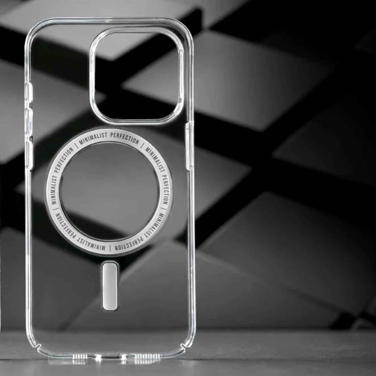 Caudabe Lucid Clear for iPhone 14 Pro - Magsafe Compatible - Crystal - White