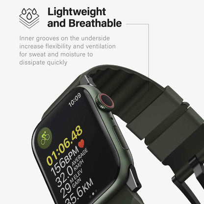 Uniq Linus Waterproof Silicon Strap for Apple Watch Series Ultra 2 /  1 & 9 / 8 / SE2 / 7 / SE / 6 / 5 / 4 / 3 / 2 / 1 )