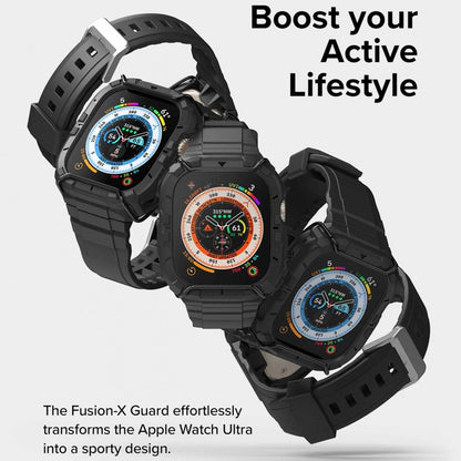 Ringke Fusion X Guard Case with Srap for Apple Watch Ultra 49mm - Black (Barcode: 8809881269528 )