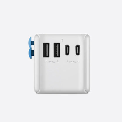 Energea GoPort Travel Adapter - 28W, 2 USB-A , 3 USB-C - Carry case included (Barcode : 6957879461682 ) - Forexengineer -Malaysia- 6957879461682