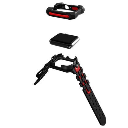 Element Case Special Ops for Apple Watch ( 41mm ) Series 8 - 7 ( Casing + Strap ) - Black-Red (Barcode: 810046112809 ) - Forexengineer -Malaysia- 810046112809