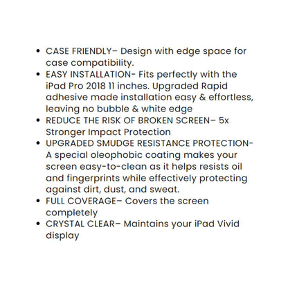Zeelot PureGlass Anti-Glare Tempered Glass for iPad Pro 11" & iPad Air 10.9"  2.5D Screen Protector - Matte