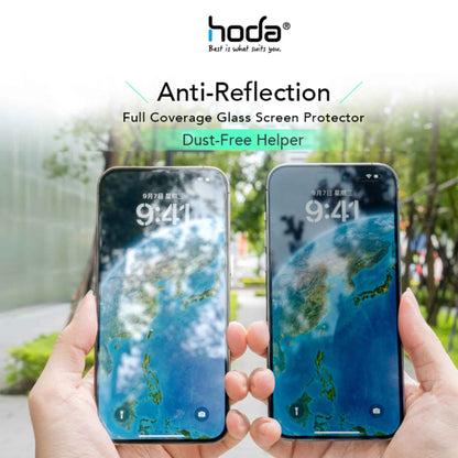 Hoda Anti-Reflection for iPhone 14 Plus - 13 Pro Max - with Dust Free Helper - Full Coverage Tempered Glass Screen Protector ( Barcode: 4711103546239 )