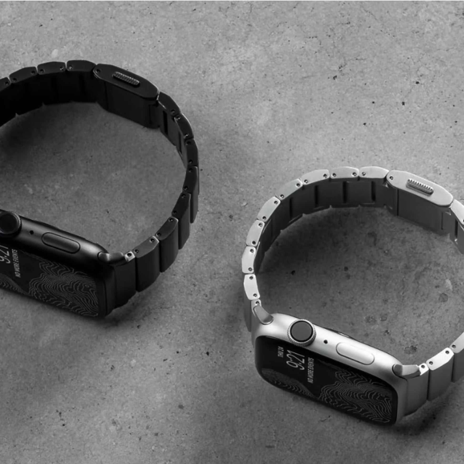 Nomad Aluminium Band for Apple Watch Ultra 49mm - 45mm - 44mm - 42mm - Silver (Barcode: 856500013282 ) - Forexengineer -Malaysia- 856500013282