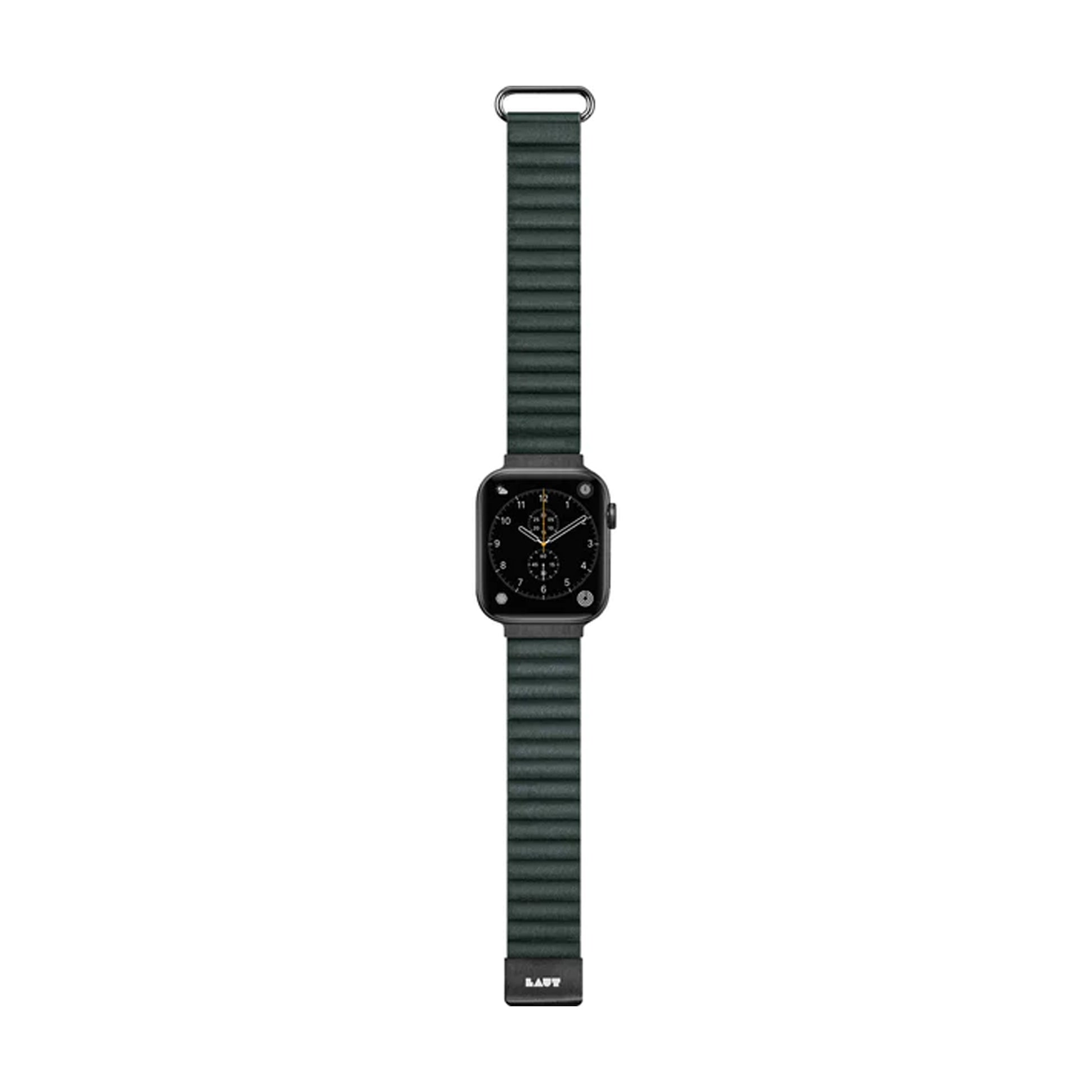 Laut Novi Luxe Watch Strap for Apple Watch ALL Ultra & 42/44/45/49MM - Pine Green ( Barcode: 4895206933896 ) - Forexengineer -Malaysia- 4895206933896