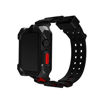Element Case Special Ops for Apple Watch ( 41mm ) Series 8 - 7 ( Casing + Strap ) - Black-Red (Barcode: 810046112809 ) - Forexengineer -Malaysia- 810046112809