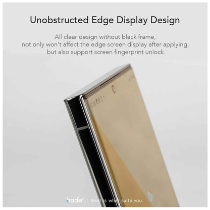 Hoda 3D UV Full Glue Tempered Glass for Samsung S23 Ultra - Full Coverage Curve Screen Protector (Cases Friendly) - Light Included - Clear (Barcode: 4711103548912 )