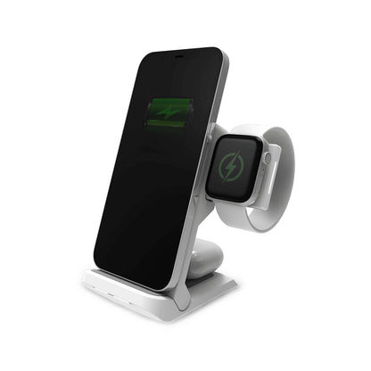 STM ChargeTree Go - Foldable Wireless Charger 15W Max Phone Output - White ( Barcode: 810046111154 ) - Forexengineer -Malaysia- 810046111154