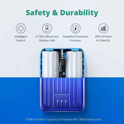 Zendure SuperMini 10,000mAh 20W PD Power Bank - Credit Card Sized - Purple ( Barcode: 850020422302 )