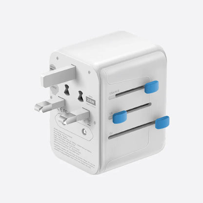 Energea GoPort Travel Adapter - 28W, 2 USB-A , 3 USB-C - Carry case included (Barcode : 6957879461682 ) - Forexengineer -Malaysia- 6957879461682