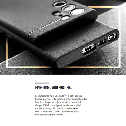 Caudabe Sheath for Samsung Galaxy S23 Ultra - Black