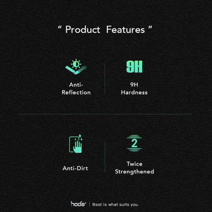 Hoda Anti-Reflection for iPhone 14 Pro - with Dust Free Helper - Full Coverage Tempered Glass Screen Protector ( Barcode: 4711103546246 )