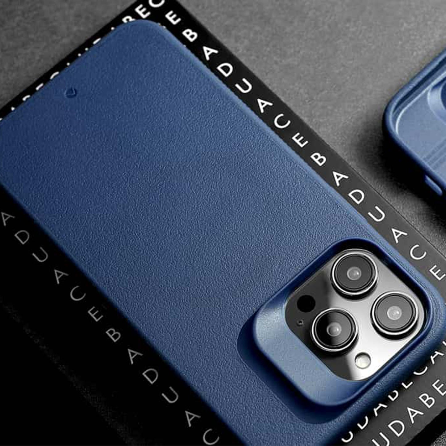 Caudabe Synthesis for iPhone 14 Pro  - Magsafe Compatible - Steel Blue
