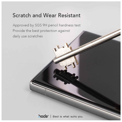 Hoda 3D UV Full Glue Tempered Glass for Samsung S23 Ultra - Full Coverage Curve Screen Protector (Cases Friendly) - Light Included - Clear (Barcode: 4711103548912 )